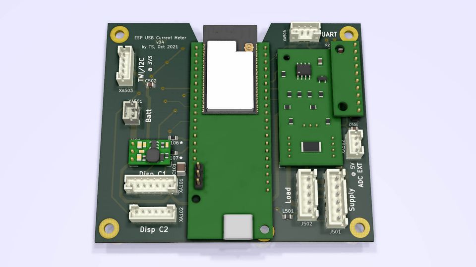 WIP: USB Current Meter w/ BLE + Touchscreen